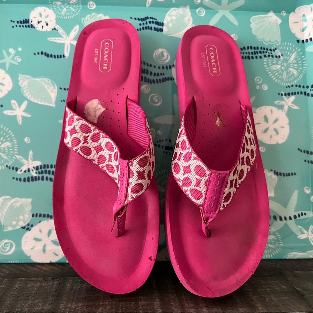 Coach flip flop sandal